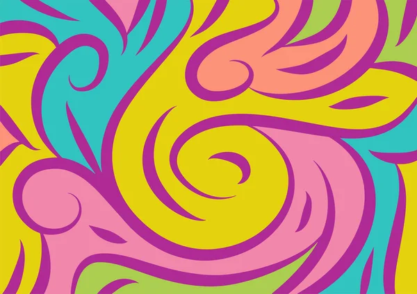 Abstract Background Wavy Twisty Curly Pattern — стоковый вектор