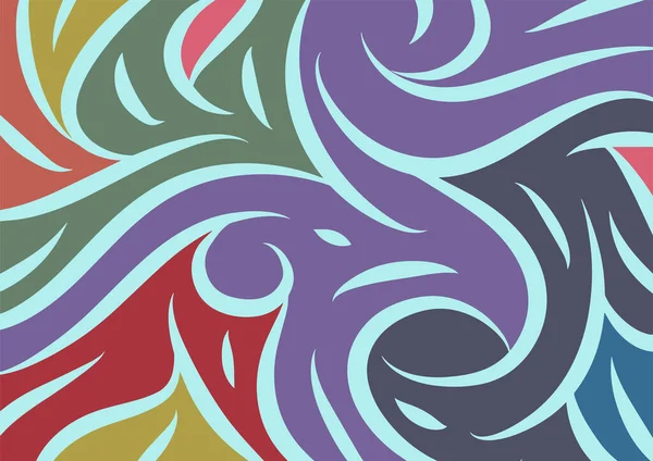 Dalgalı ve kıvrımlı kıvrımlı desenli soyut arkaplan