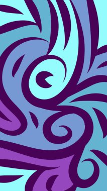 Dalgalı ve kıvrımlı kıvrımlı desenli soyut arkaplan