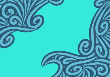 Dalgalı ve kıvrımlı kıvrımlı desenli soyut arkaplan