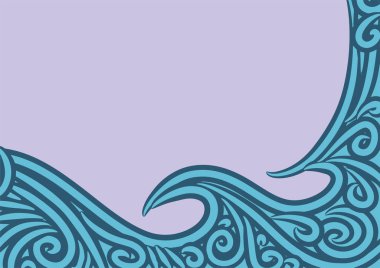 Dalgalı ve kıvrımlı kıvrımlı desenli soyut arkaplan