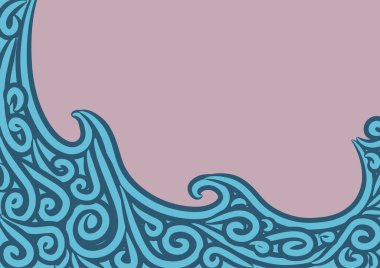 Dalgalı ve kıvrımlı kıvrımlı desenli soyut arkaplan