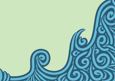 Dalgalı ve kıvrımlı kıvrımlı desenli soyut arkaplan