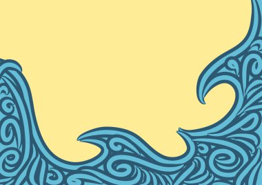 Dalgalı ve kıvrımlı kıvrımlı desenli soyut arkaplan