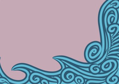 Dalgalı ve kıvrımlı kıvrımlı desenli soyut arkaplan