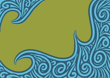 Dalgalı ve kıvrımlı kıvrımlı desenli soyut arkaplan