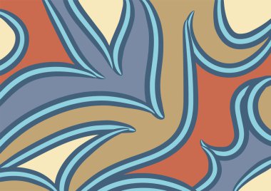 Dalgalı ve kıvrımlı kıvrımlı desenli soyut arkaplan