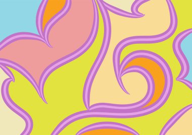 Dalgalı ve kıvrımlı kıvrımlı desenli soyut arkaplan