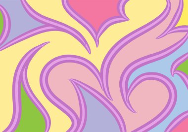 Dalgalı ve kıvrımlı kıvrımlı desenli soyut arkaplan