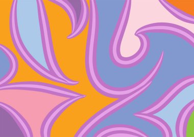 Dalgalı ve kıvrımlı kıvrımlı desenli soyut arkaplan