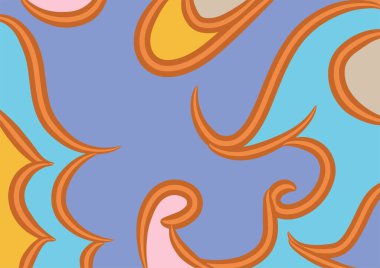 Dalgalı ve kıvrımlı kıvrımlı desenli soyut arkaplan