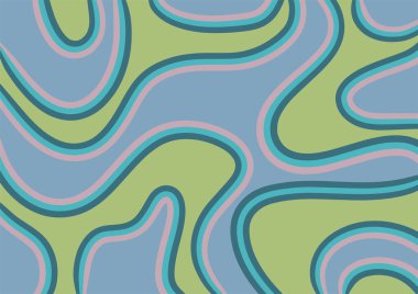 Dalgalı ve kıvrımlı kıvrımlı desenli soyut arkaplan