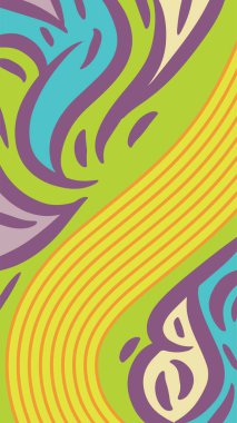 Dalgalı ve kıvrımlı kıvrımlı desenli soyut arkaplan