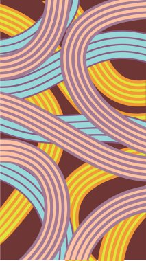 Dalgalı ve kıvrımlı kıvrımlı desenli soyut arkaplan