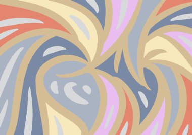 Dalgalı ve kıvrımlı kıvrımlı desenli soyut arkaplan