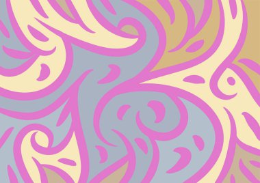 Dalgalı ve kıvrımlı kıvrımlı desenli soyut arkaplan