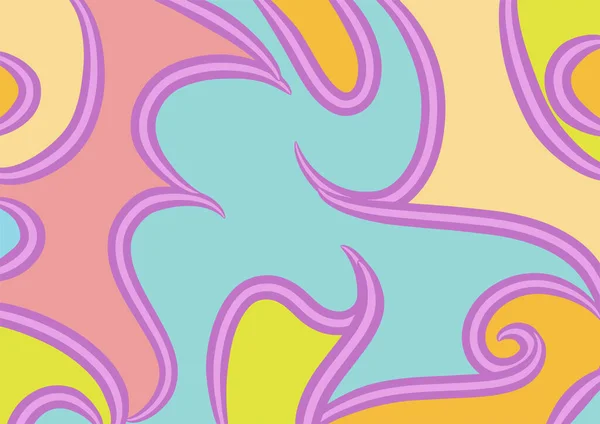 Abstract Background Wavy Twisty Curly Pattern — Stockový vektor