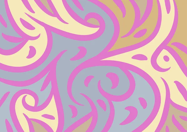 Abstract Background Wavy Twisty Curly Pattern — Vetor de Stock