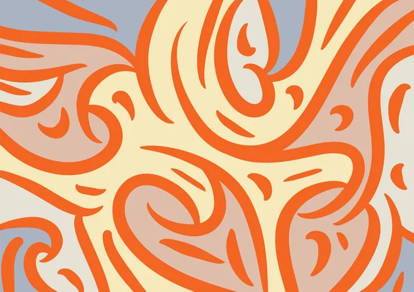Abstract Background Wavy Twisty Curly Pattern — Wektor stockowy