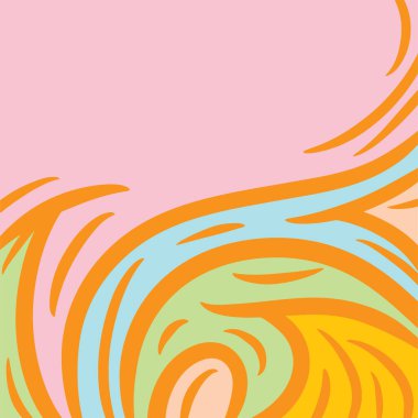 Dalgalı ve kıvrımlı kıvrımlı desenli soyut arkaplan