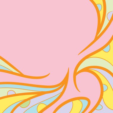 Dalgalı ve kıvrımlı kıvrımlı desenli soyut arkaplan