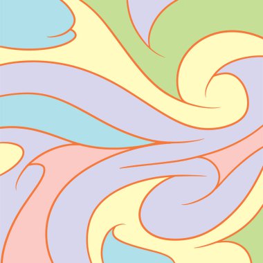 Dalgalı ve kıvrımlı kıvrımlı desenli soyut arkaplan