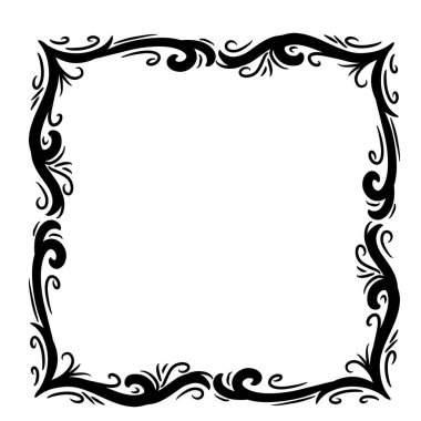 Etnik süslemeli fotoğraf çerçevesi