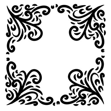 Etnik süslemeli fotoğraf çerçevesi