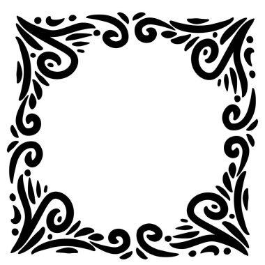 Etnik süslemeli fotoğraf çerçevesi