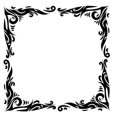 Etnik süslemeli fotoğraf çerçevesi