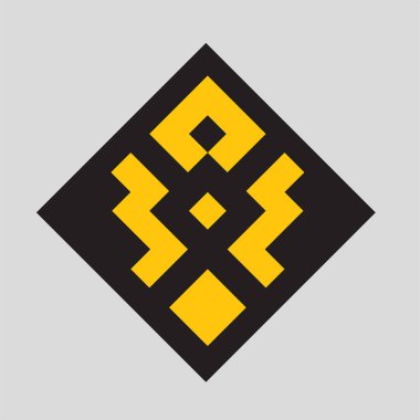 Monogram şifreleme sembolü logo Basit logo vektör simgesi