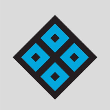 Monogram şifreleme sembolü logo Basit logo vektör simgesi