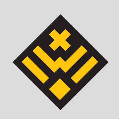 Monogram şifreleme sembolü logo Basit logo vektör simgesi