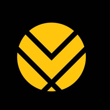 Monogram şifreleme sembolü logo Basit logo vektör simgesi