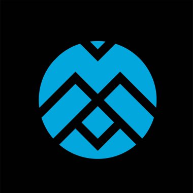 Monogram şifreleme sembolü logo Basit logo vektör simgesi