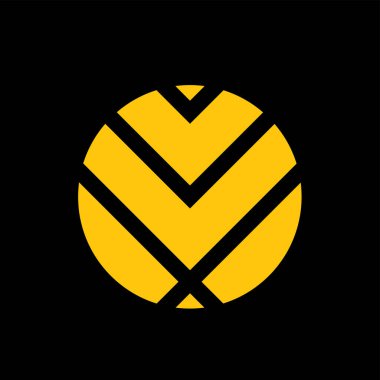 Monogram şifreleme sembolü logo Basit logo vektör simgesi