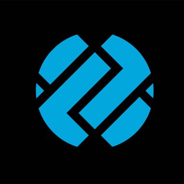 Monogram şifreleme sembolü logo Basit logo vektör simgesi