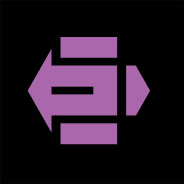 Monogram şifreleme sembolü logo Basit logo vektör simgesi