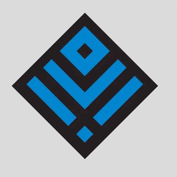 Logo Del Símbolo Criptográfico Del Monograma Icono Del Vector Del — Vector de stock