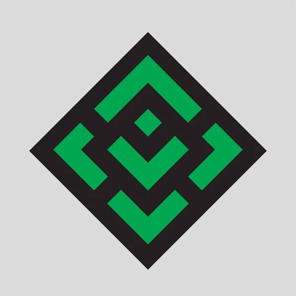 Монограмний Логотип Криптографічного Символу Простий Логотип Векторна Піктограма — стоковий вектор