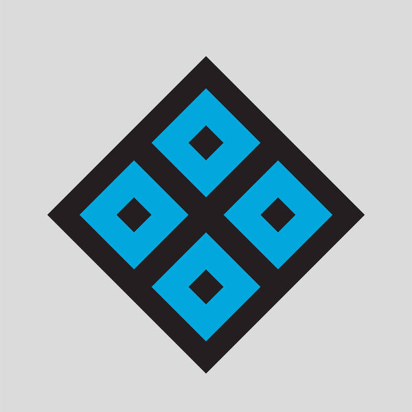 Monogram crypto symbol logo Simple logo vector icon