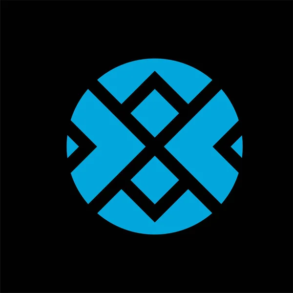Monogram Crypto Symbol Logo Simple Logo Vector Icon — Stockvektor