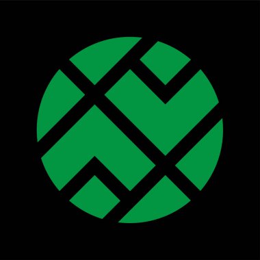 Monogram şifreleme sembolü logo Basit logo vektör simgesi