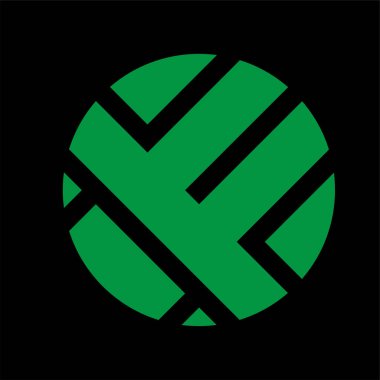 Monogram şifreleme sembolü logo Basit logo vektör simgesi