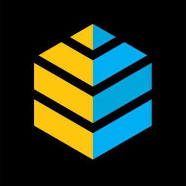 Monogram şifreleme sembolü logo Basit logo vektör simgesi