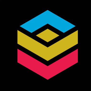 Monogram şifreleme sembolü logo Basit logo vektör simgesi