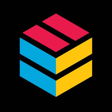 Monogram şifreleme sembolü logo Basit logo vektör simgesi