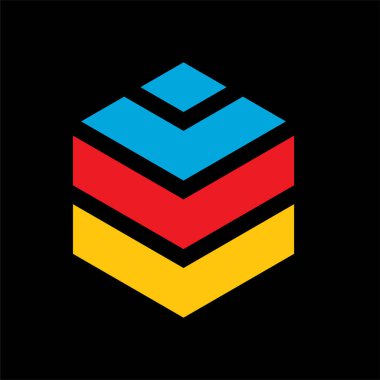 Monogram şifreleme sembolü logo Basit logo vektör simgesi