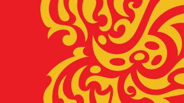 Geleneksel batik şablonda sunulan soyut arkaplan