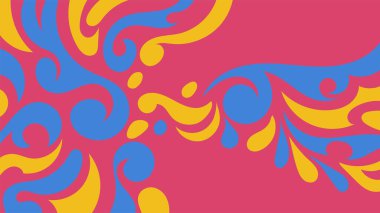 Geleneksel batik şablonda sunulan soyut arkaplan